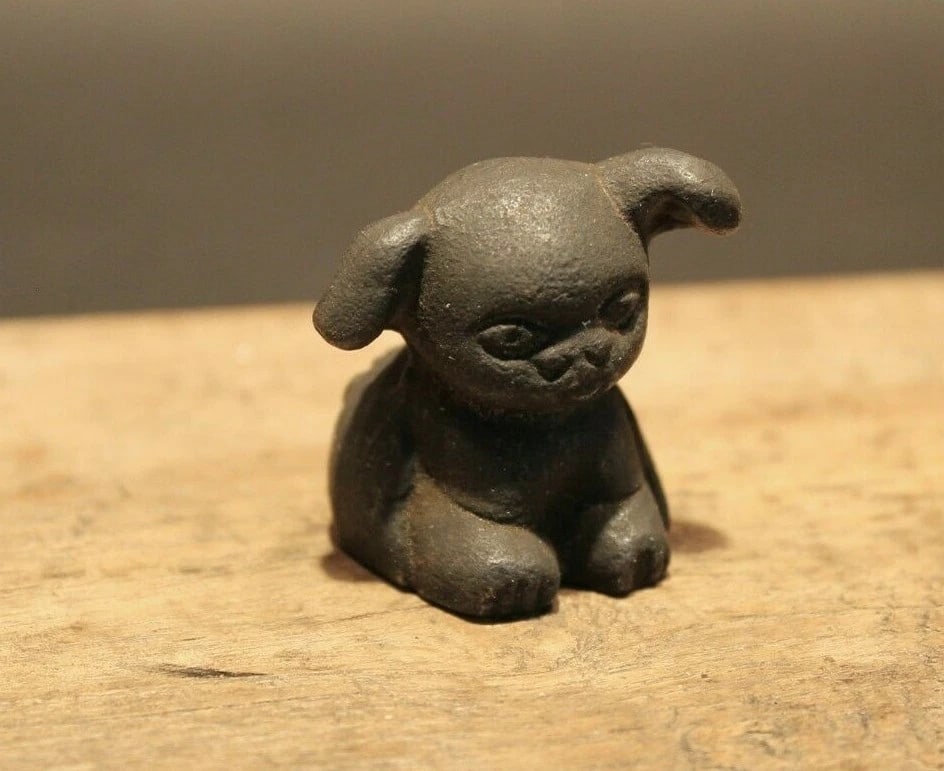 Miniature Cast Iron "Griswold Pup" Dog - 5