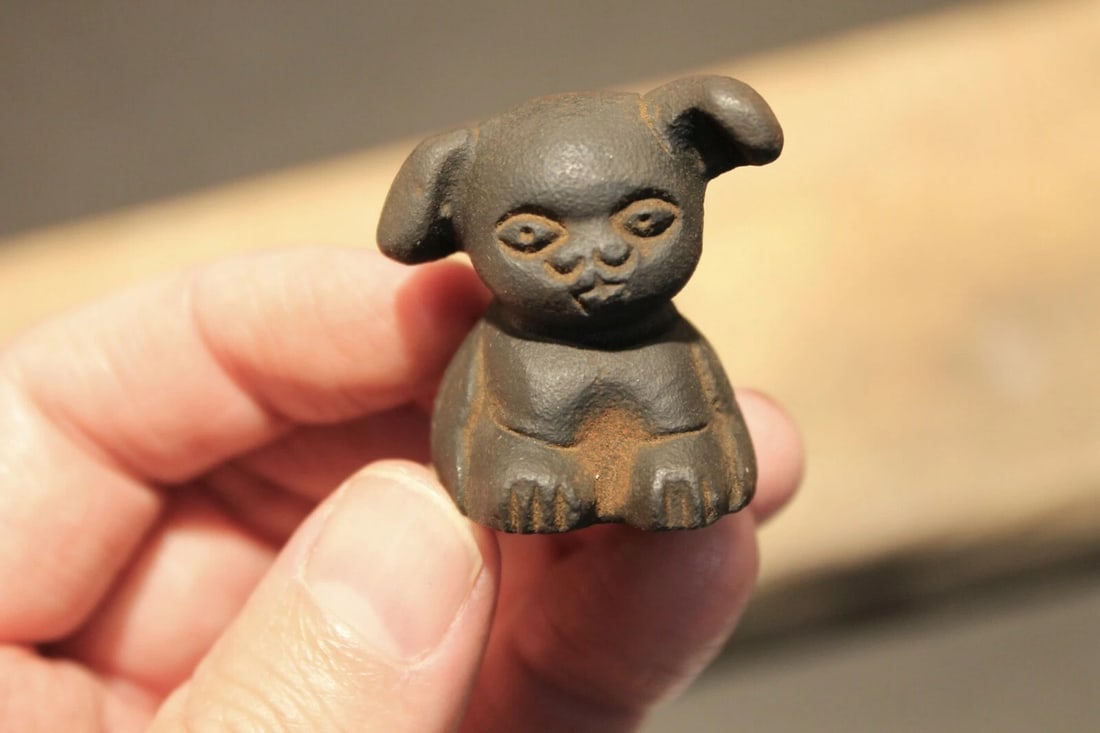 Miniature Cast Iron "Griswold Pup" Dog - 8