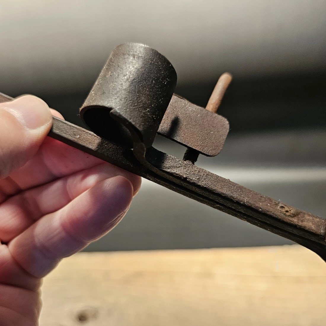 Forged Wrought Iron Mining Sticking Tommy Miners Candlestick - 5