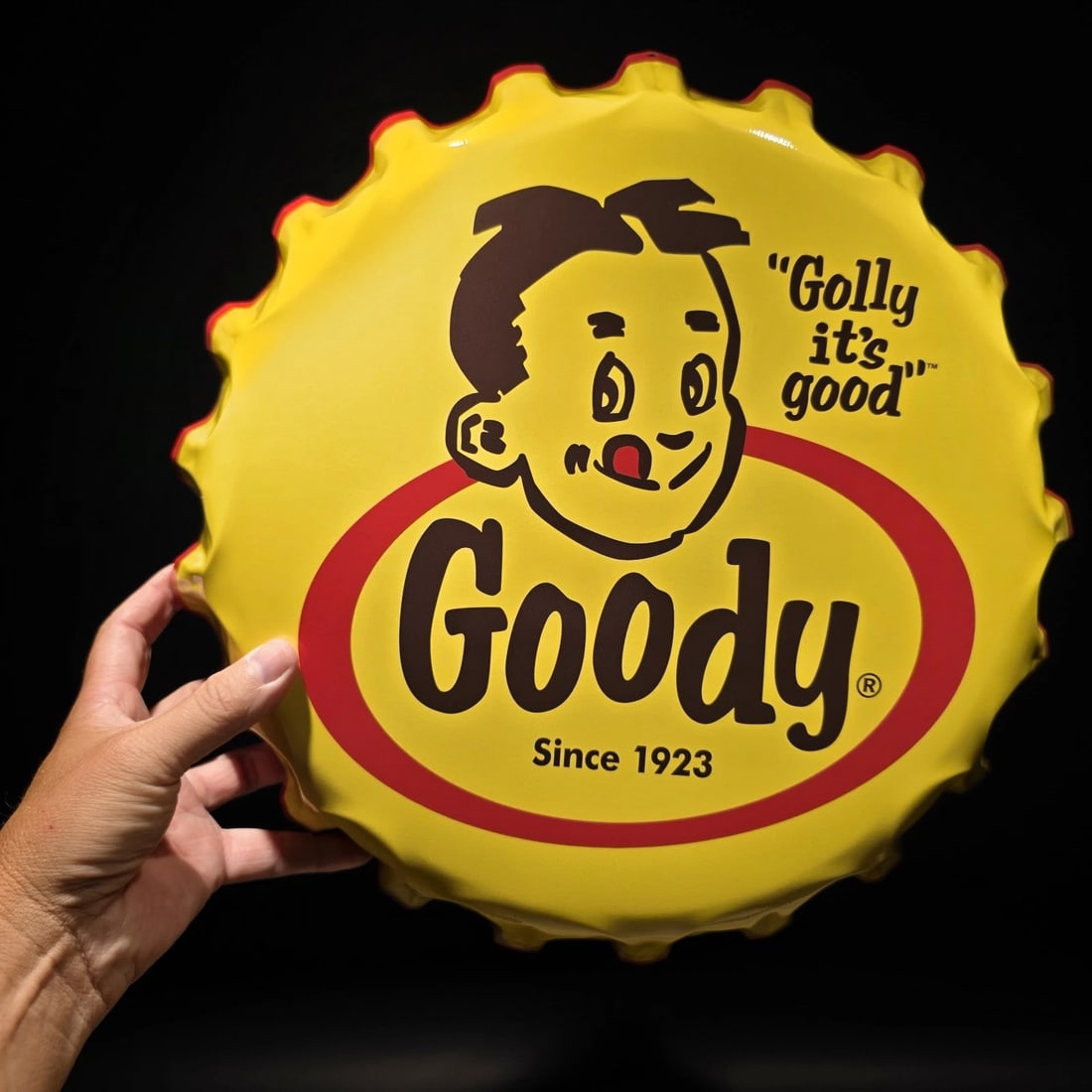 Goody Bottle Cap Sign Embossed Soda Advertising Wall Decor - 3