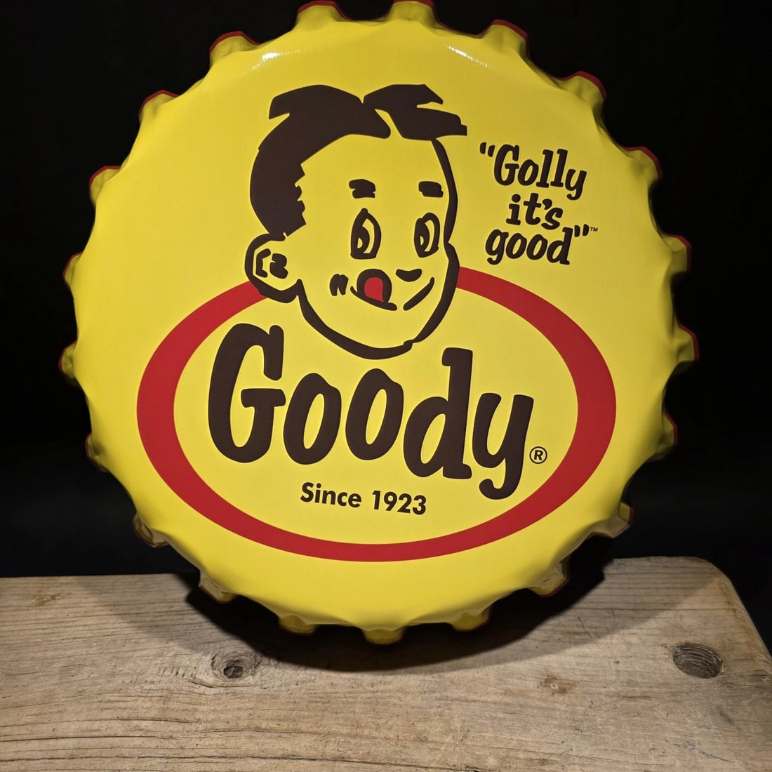 Goody Bottle Cap Sign Embossed Soda Advertising Wall Decor - 9