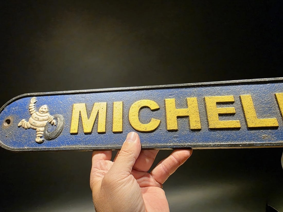 19 1/2" Cast Iron Automotive Advertising Plaque Sign - 3