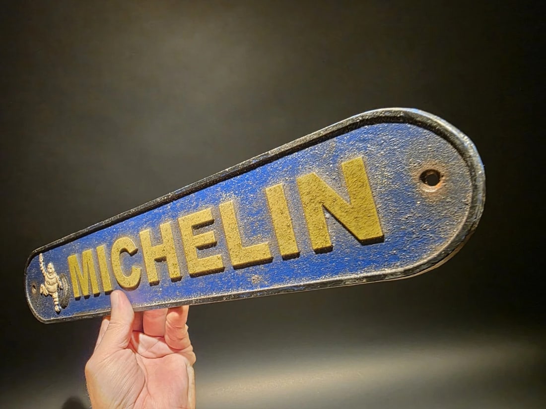 19 1/2" Cast Iron Automotive Advertising Plaque Sign - 4