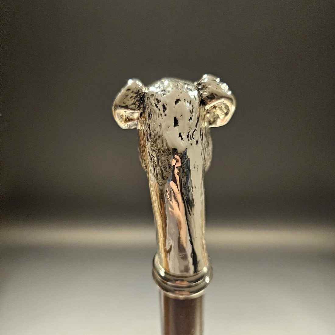 36" Antique Style Fox Terrier Dog Head Walking Stick Cane - 10