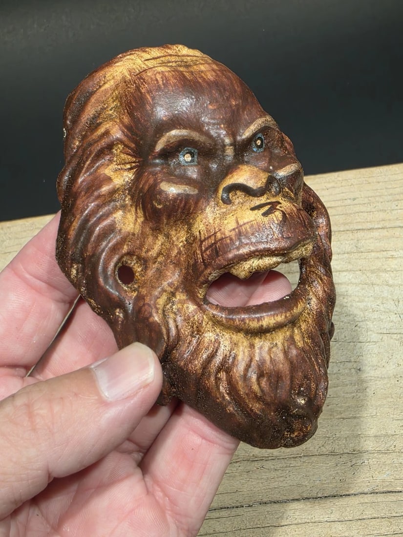 Cast Iron folk art Sasquatch Wall mount Bottle Opener - 5