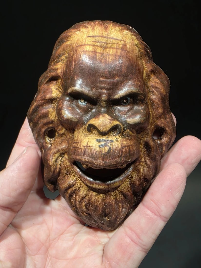 Cast Iron folk art Sasquatch Wall mount Bottle Opener - 8