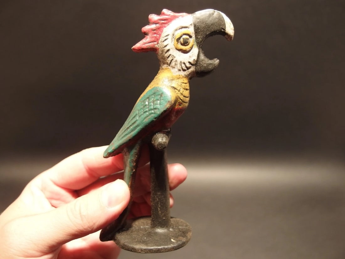 Cast Iron Parrot Beer Bottle Opener bar tool - 3