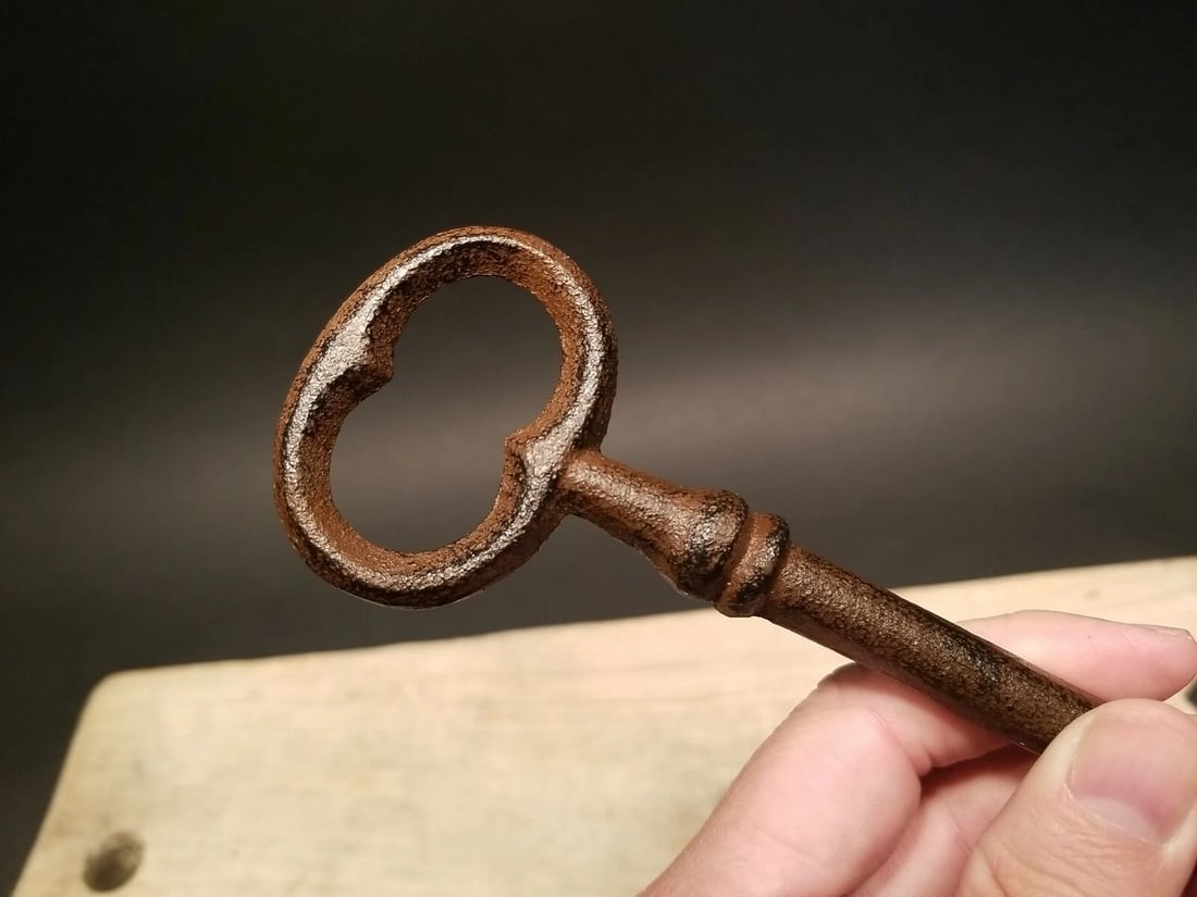 8 1/2" Cast Iron Large Skeleton Church Key - 10