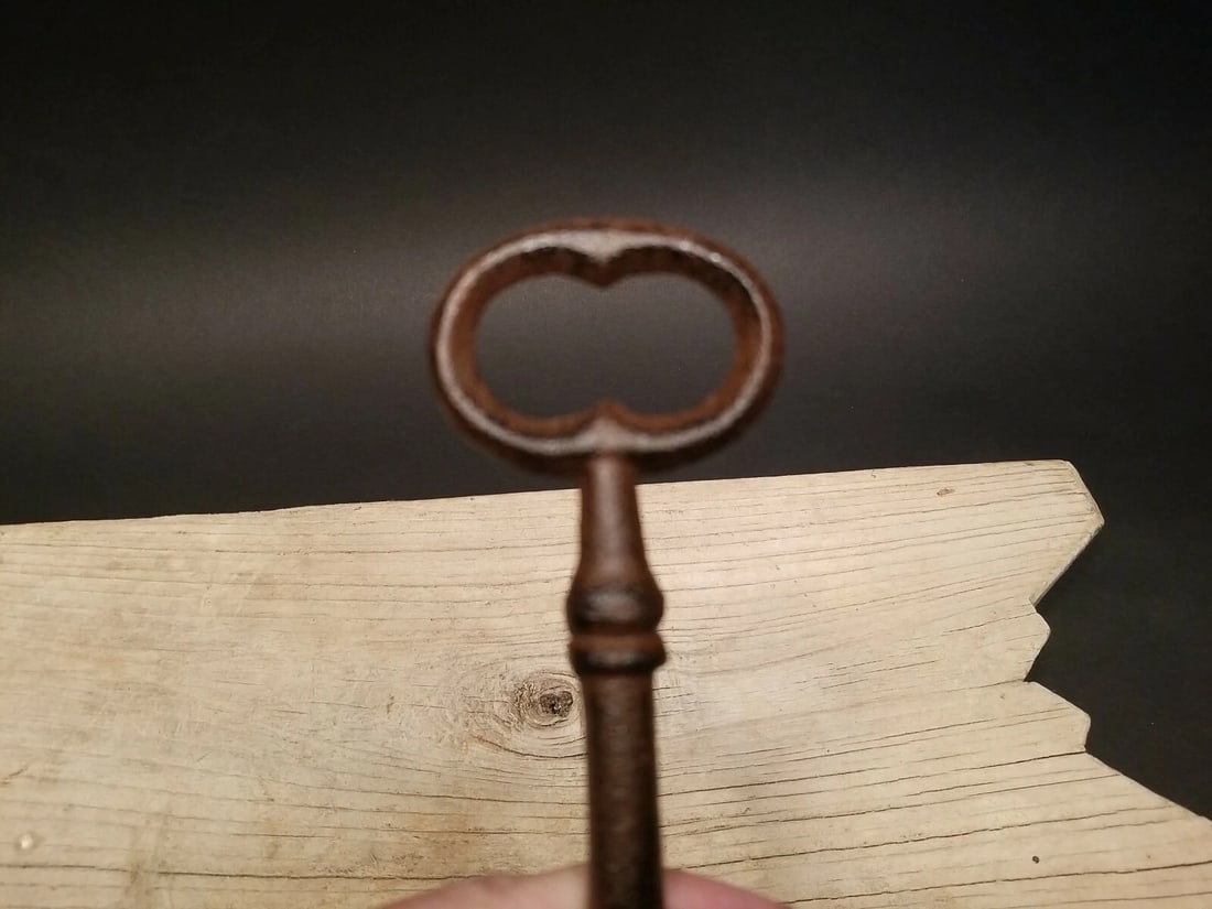 8 1/2" Cast Iron Large Skeleton Church Key - 11