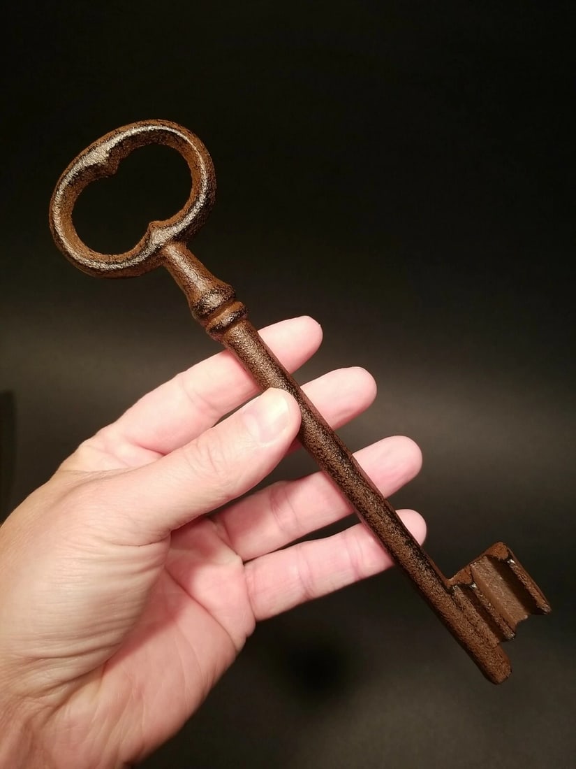 8 1/2" Cast Iron Large Skeleton Church Key - 2