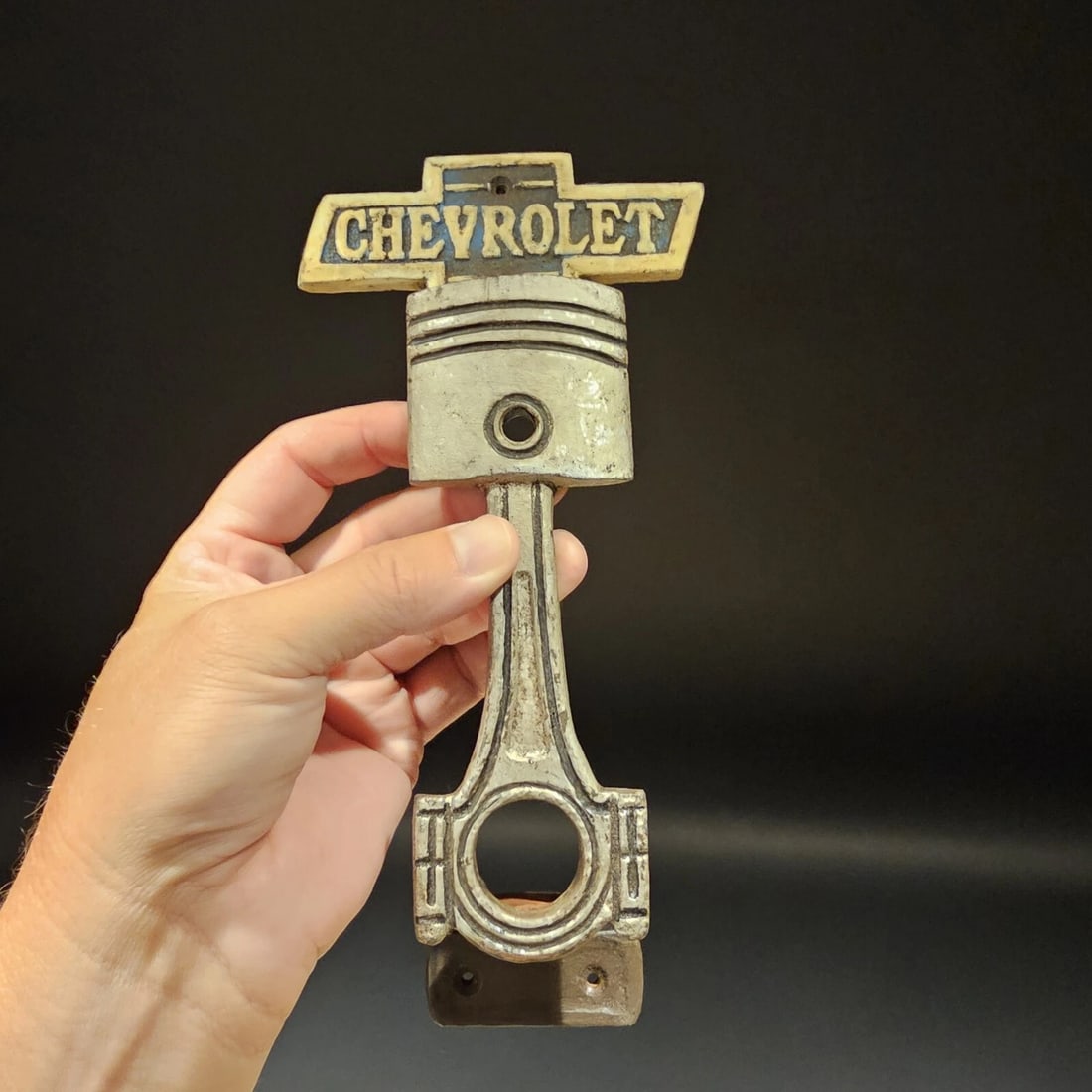 9 3/4" Cast Iron Chevrolet Door Gate Handle - 14