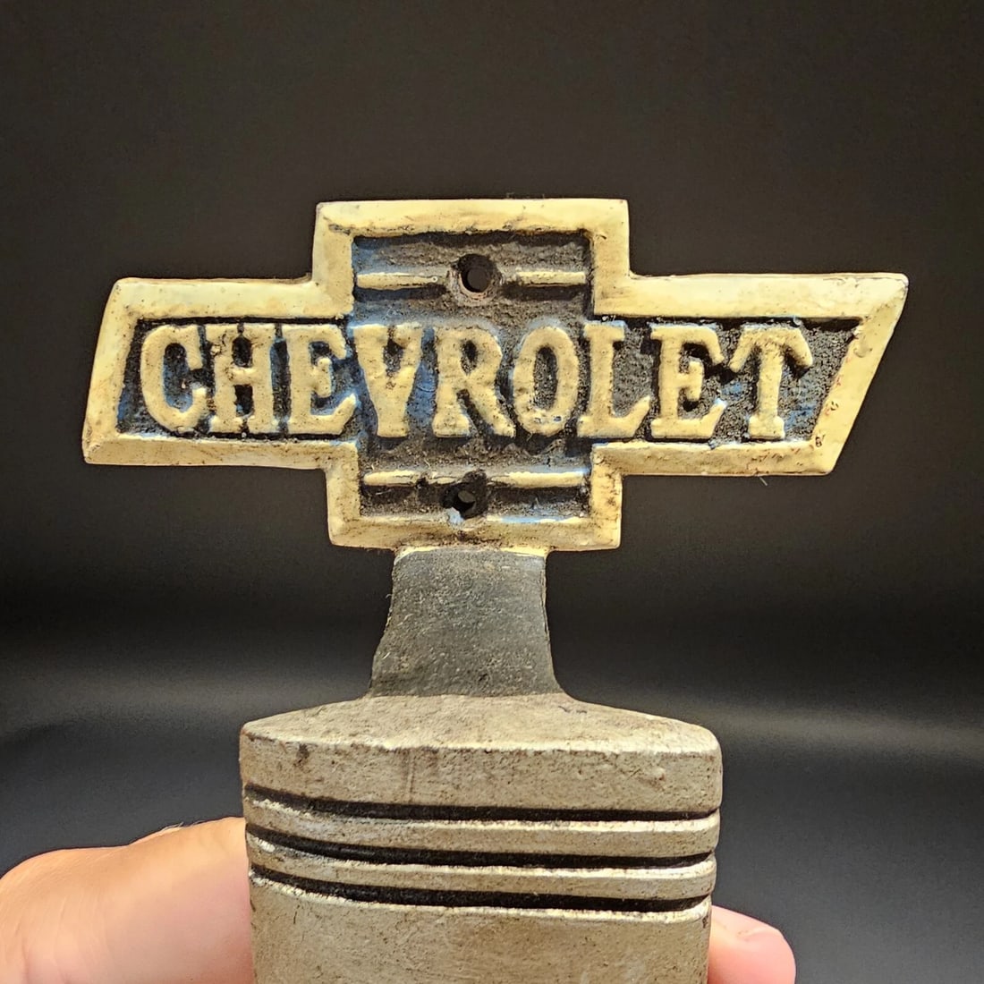 9 3/4" Cast Iron Chevrolet Door Gate Handle - 16