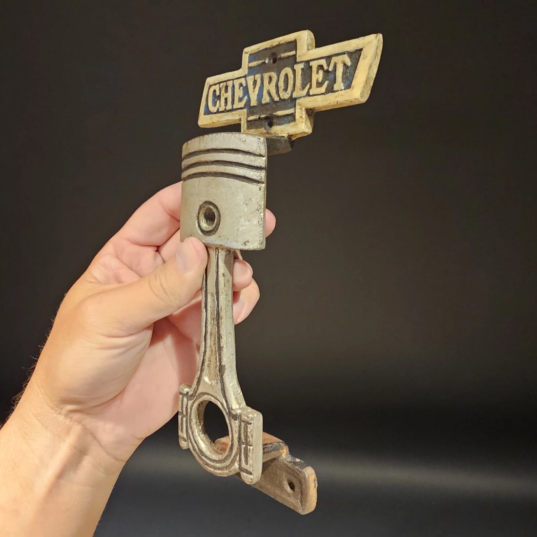 9 3/4" Cast Iron Chevrolet Door Gate Handle - 17