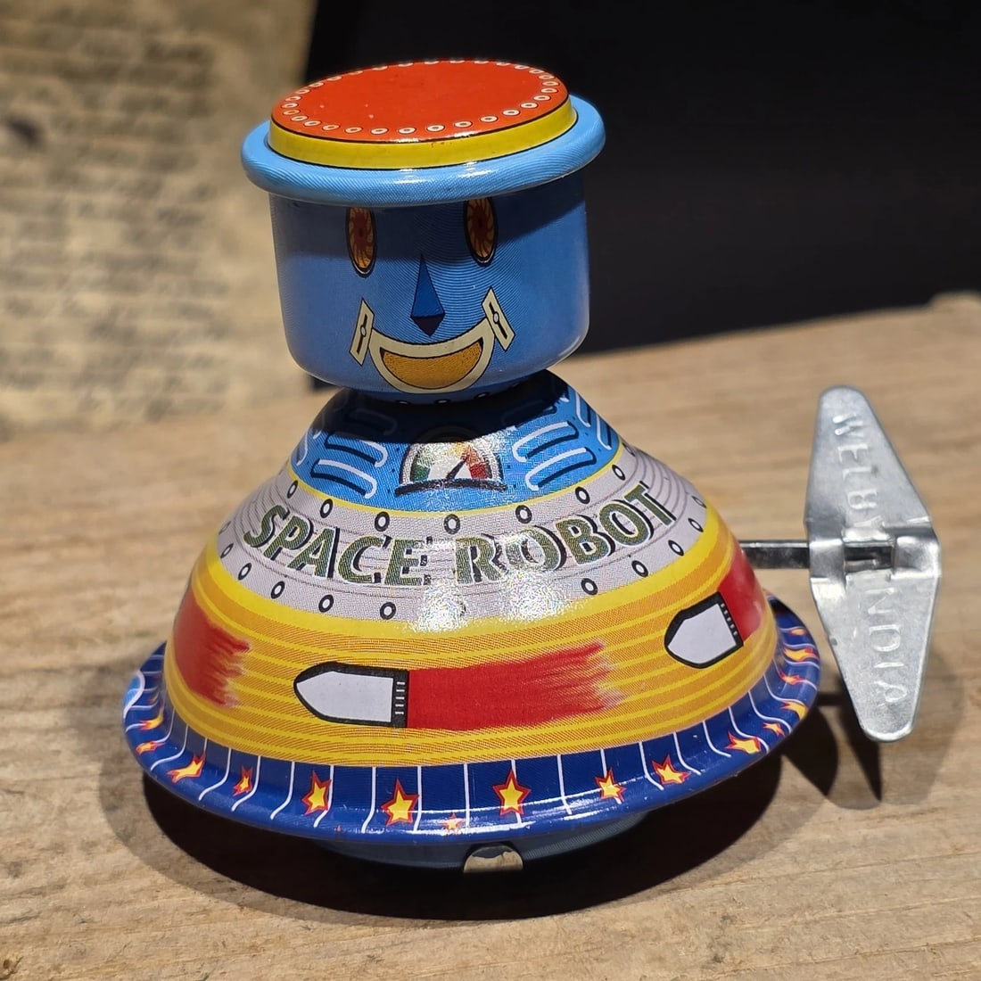 Space Robot Tin Litho Toy Wind Up Space Age Mechanical Robot - 3