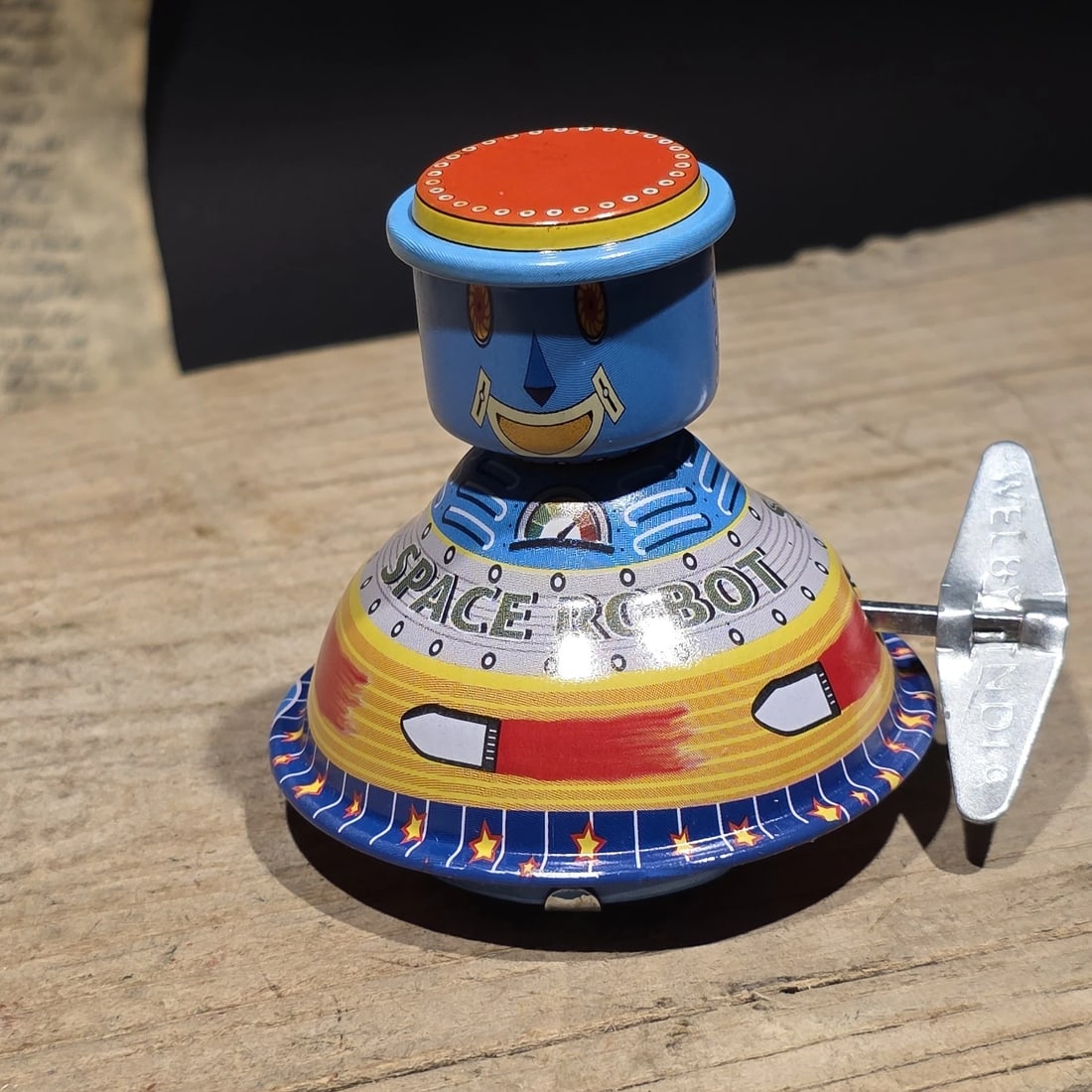 Space Robot Tin Litho Toy Wind Up Space Age Mechanical Robot - 5