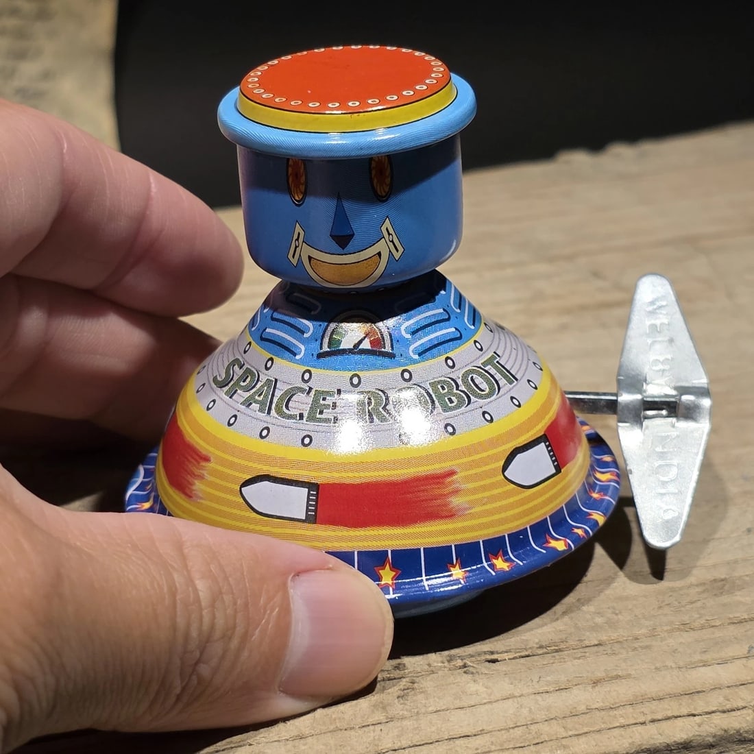 Space Robot Tin Litho Toy Wind Up Space Age Mechanical Robot - 6