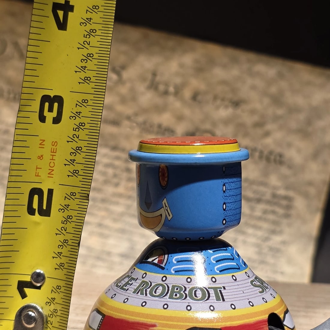 Space Robot Tin Litho Toy Wind Up Space Age Mechanical Robot - 8