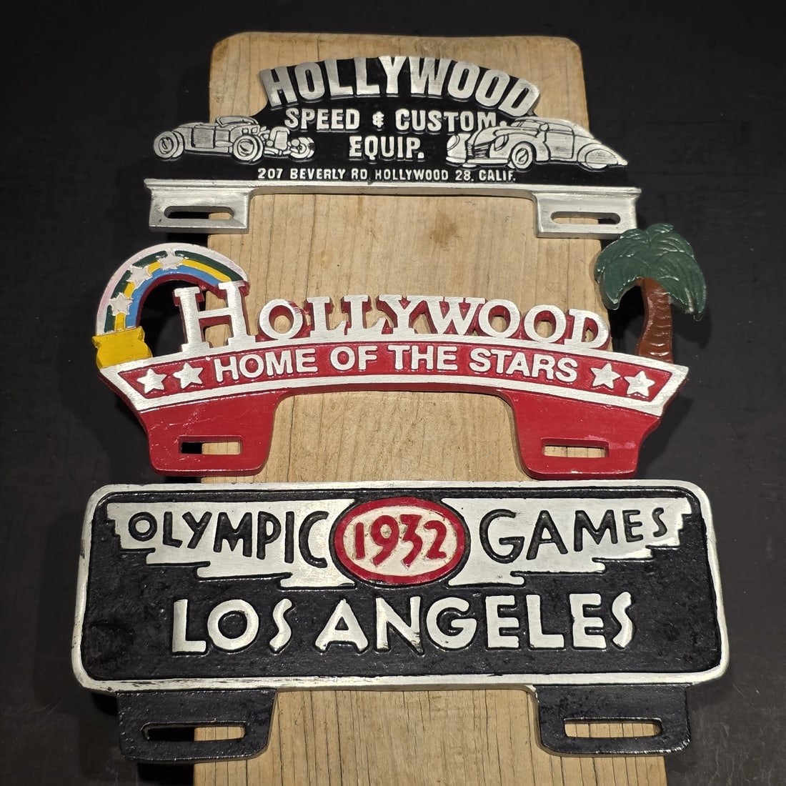 License Plate Topper Set - Hollywood Olympic 1932 Style Toppers - 5