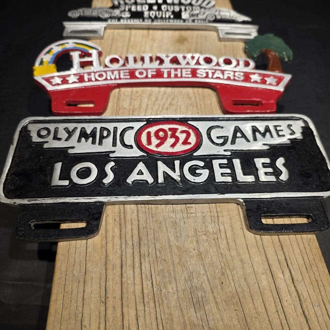 License Plate Topper Set - Hollywood Olympic 1932 Style Toppers - 8