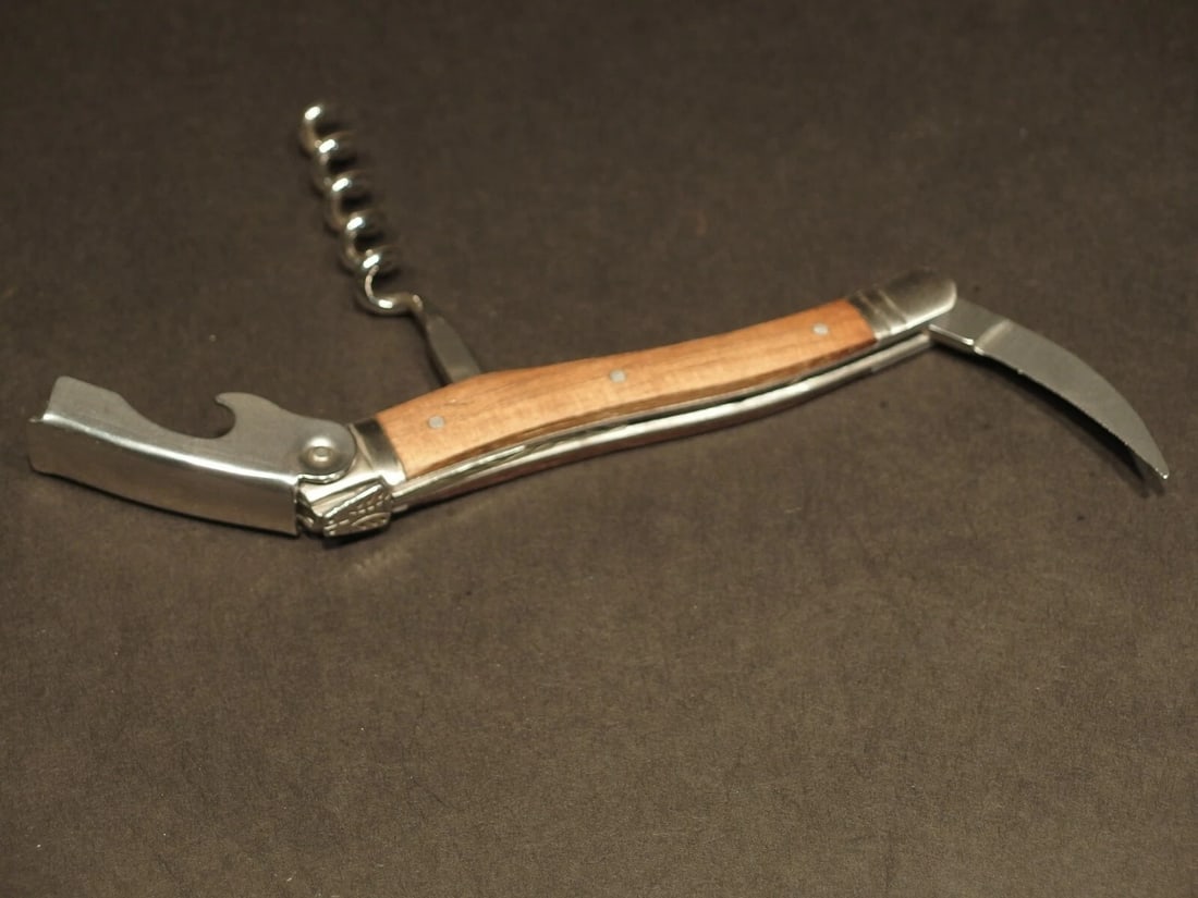 Laguiole Corkscrew with Walnut Wood Handles - 11