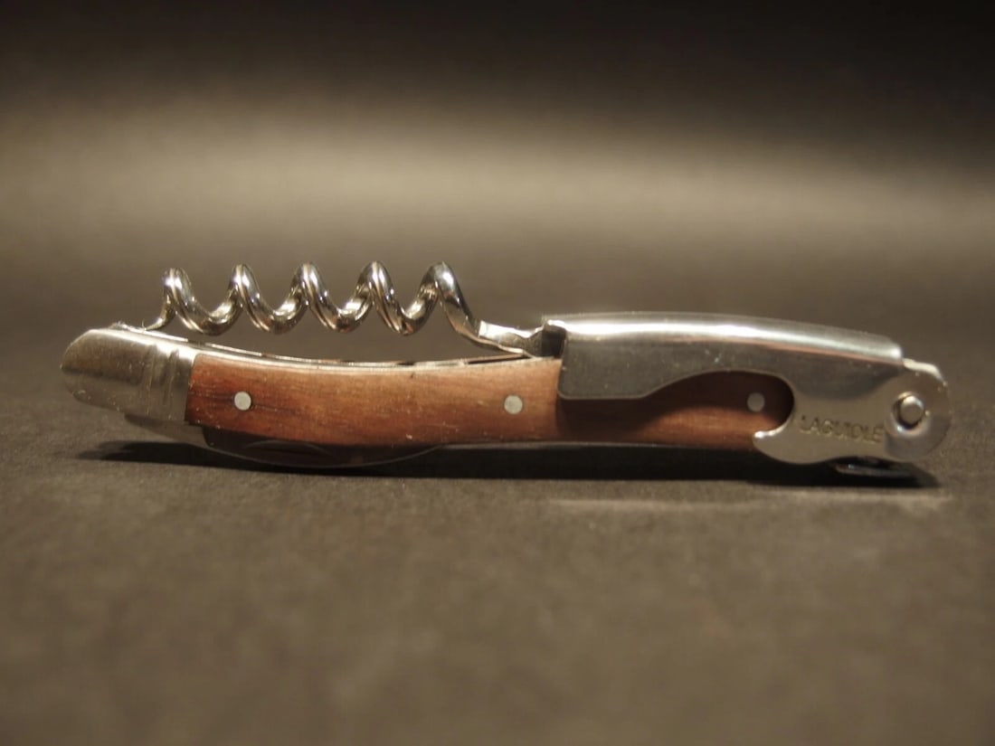 Laguiole Corkscrew with Walnut Wood Handles - 5
