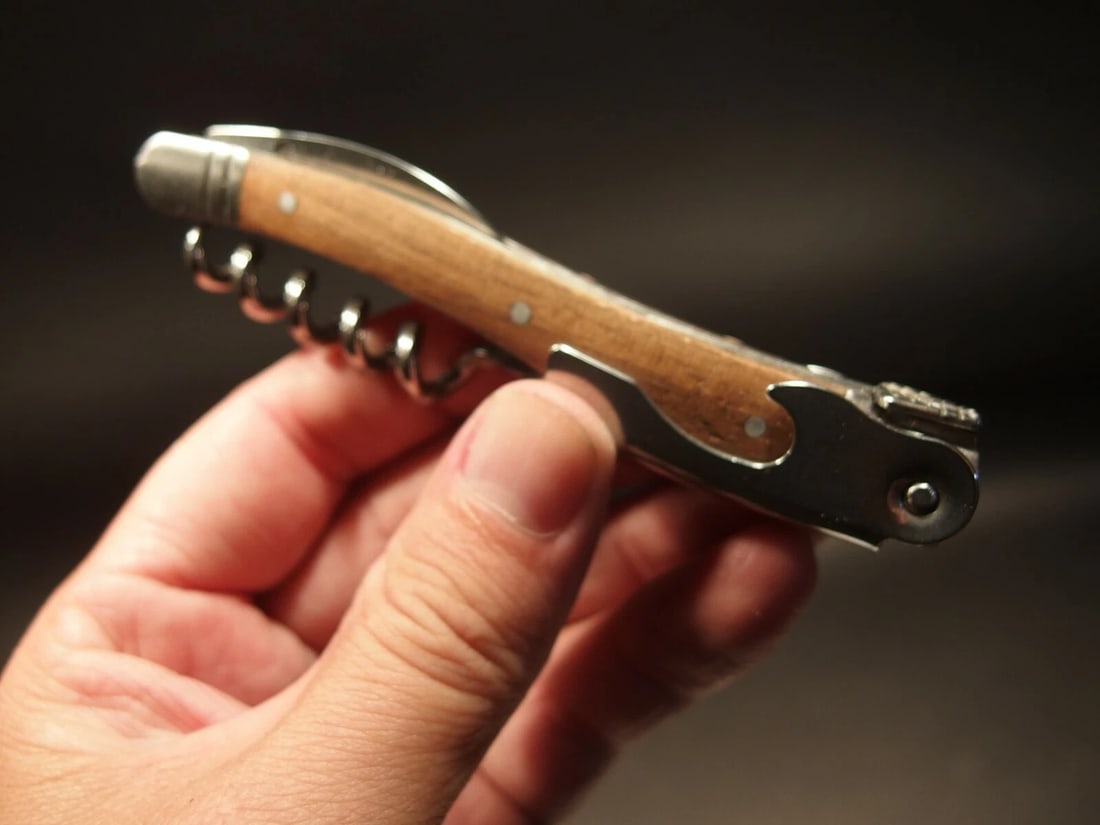 Laguiole Corkscrew with Walnut Wood Handles - 9