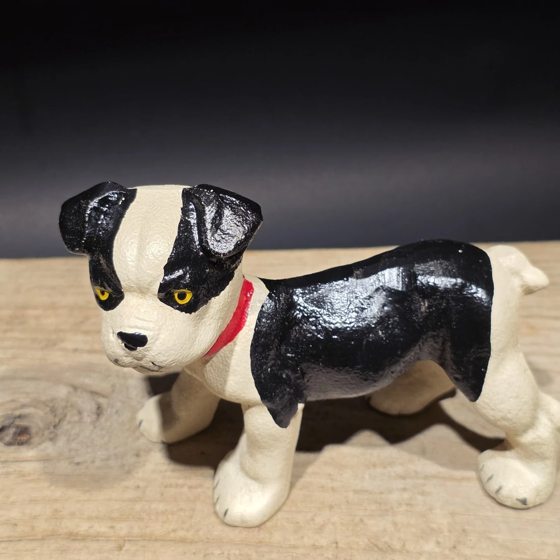 5" Cast Iron Boston Terrier Dog Door Stop - 6