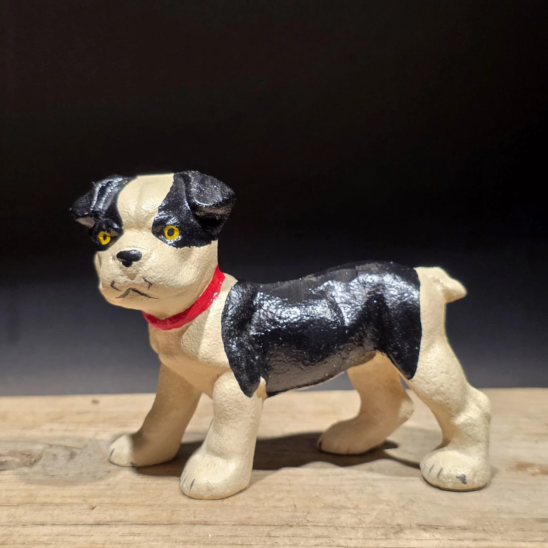 5" Cast Iron Boston Terrier Dog Door Stop - 7