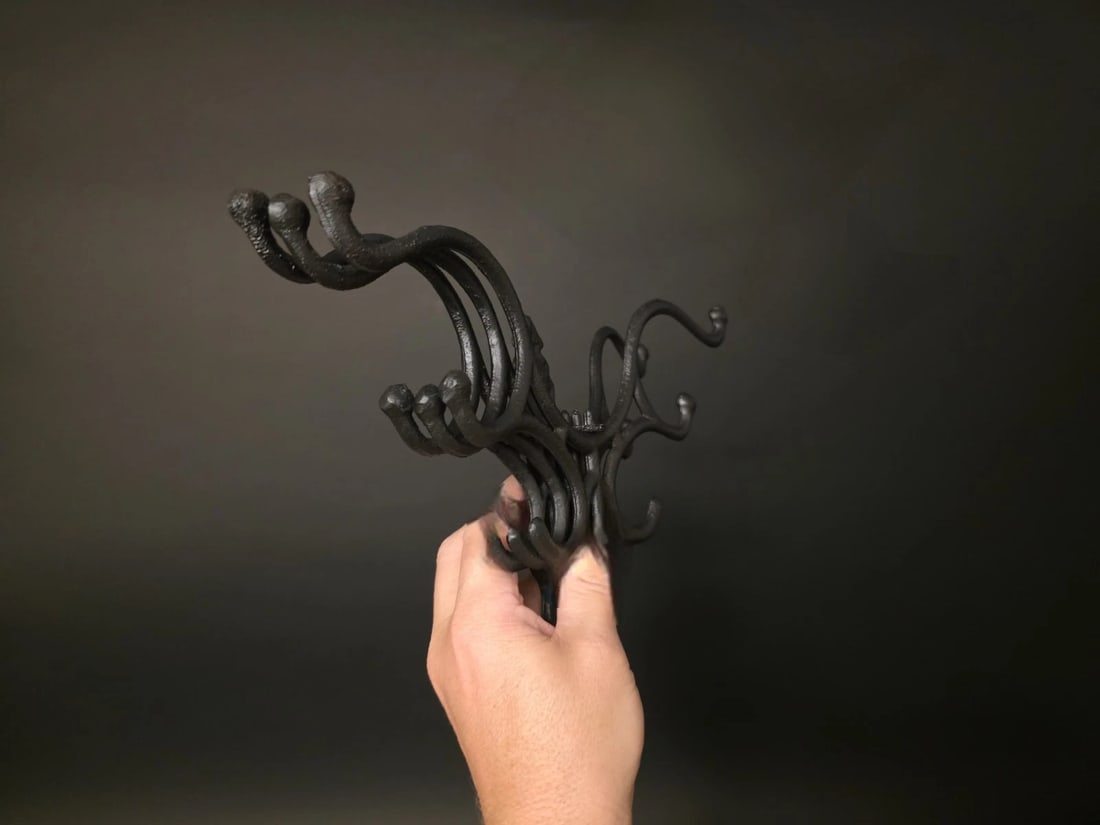 Wall Hook Swivel Folding Coat Hanger Hardware Black Finish - 7
