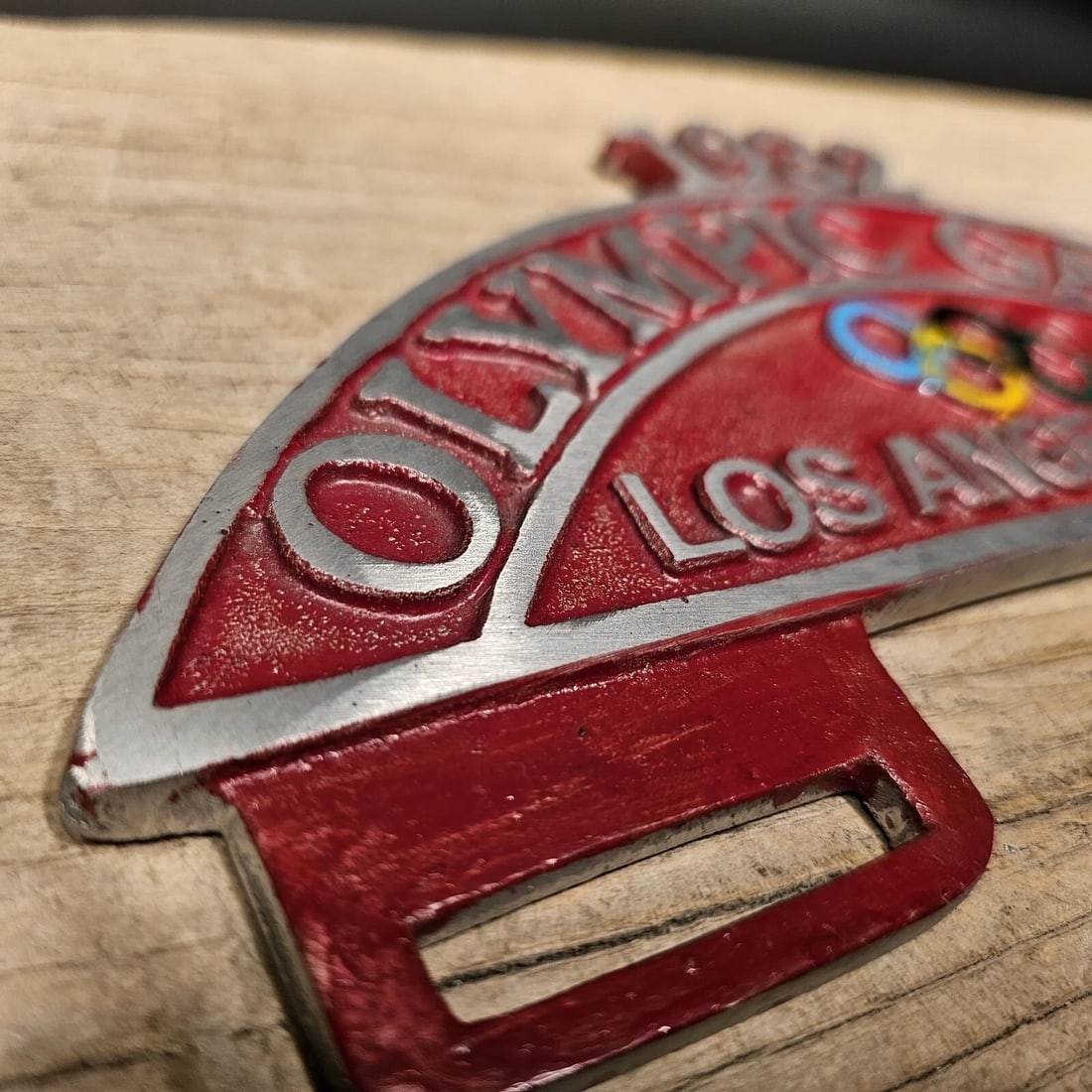 Aluminum 1932 Olympic Games License Plate Fob Topper - 10