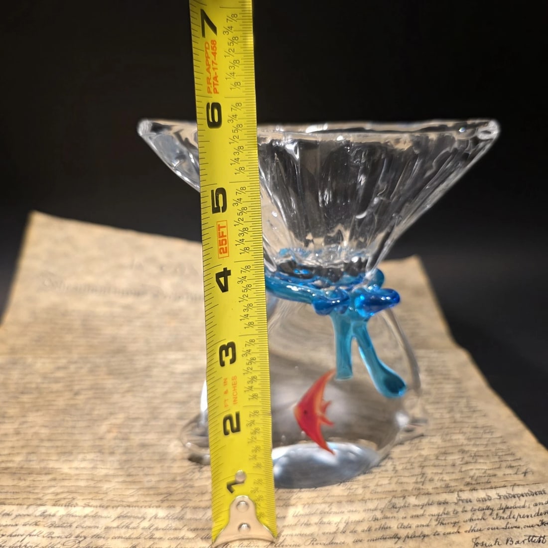 Aquarium Art Glass Fish Sea Life Paperweight - 11
