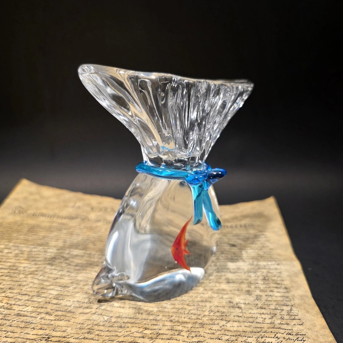 Aquarium Art Glass Fish Sea Life Paperweight - 4