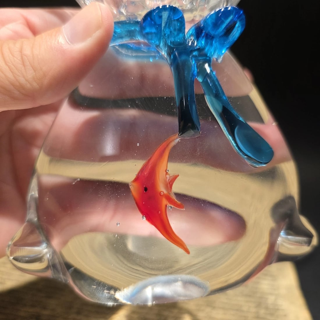 Aquarium Art Glass Fish Sea Life Paperweight - 6