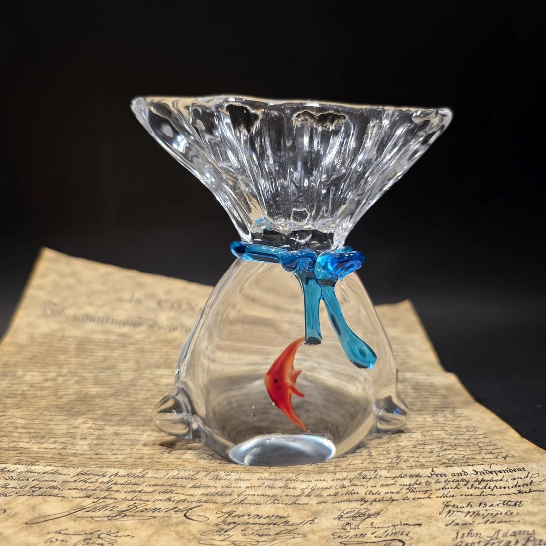 Aquarium Art Glass Fish Sea Life Paperweight - 9