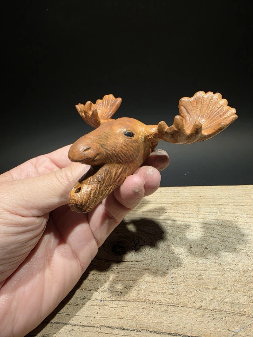 Cast Iron Moose Head Bar Bottle Opener - 11