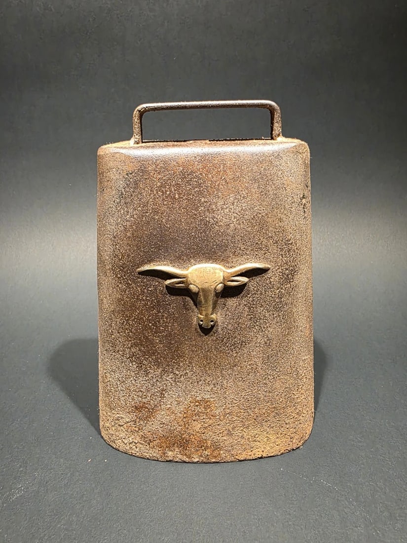6 3/4" Hand Wrought Iron Cow Bell - 16