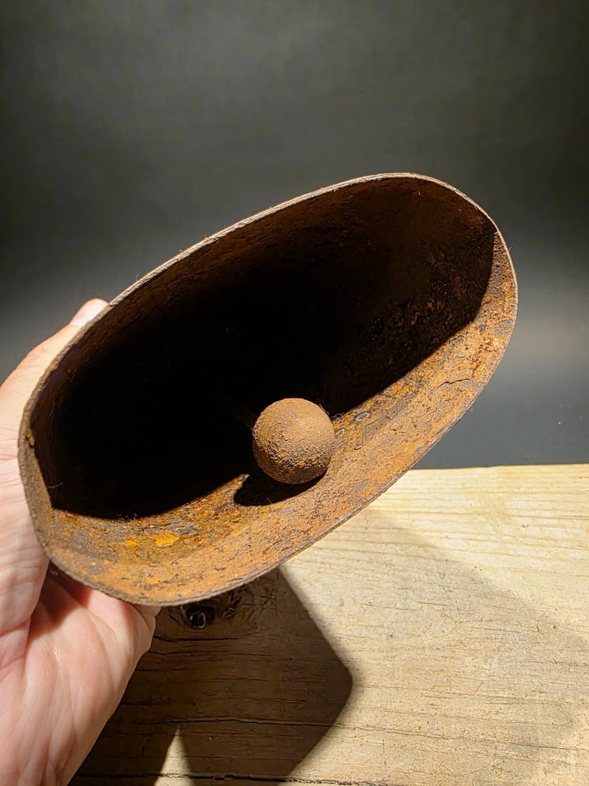 6 3/4" Hand Wrought Iron Cow Bell - 5