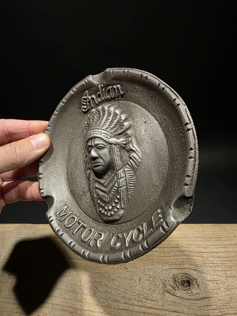 Aluminum Indian Motorcycle Ash Tray - 3