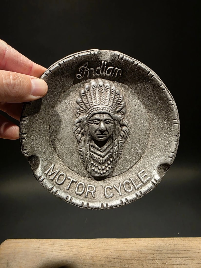 Aluminum Indian Motorcycle Ash Tray - 4