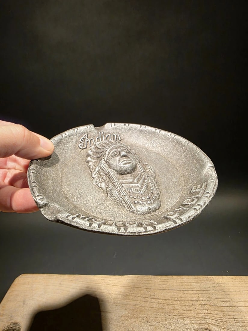 Aluminum Indian Motorcycle Ash Tray - 6