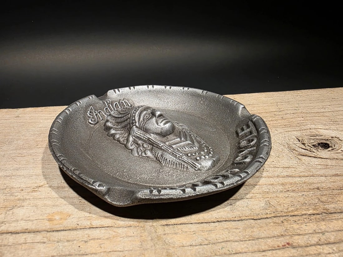 Aluminum Indian Motorcycle Ash Tray - 7
