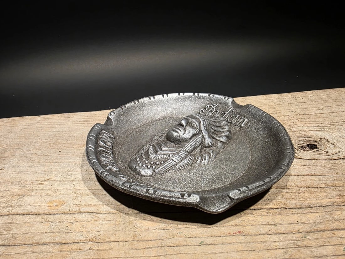 Aluminum Indian Motorcycle Ash Tray - 8