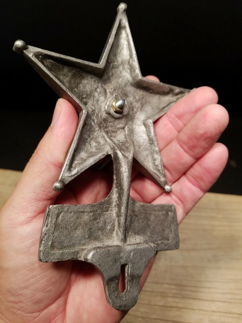 Aluminum Safety Star Car License Plate Fob Topper - 5