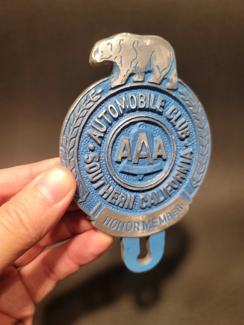 Aluminum AAA Car License Plate Fob Topper - 10