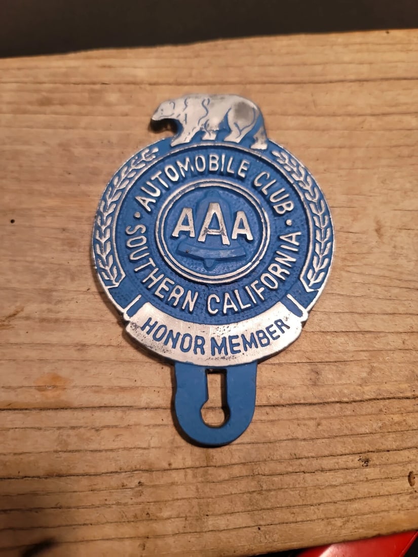 Aluminum AAA Car License Plate Fob Topper - 12