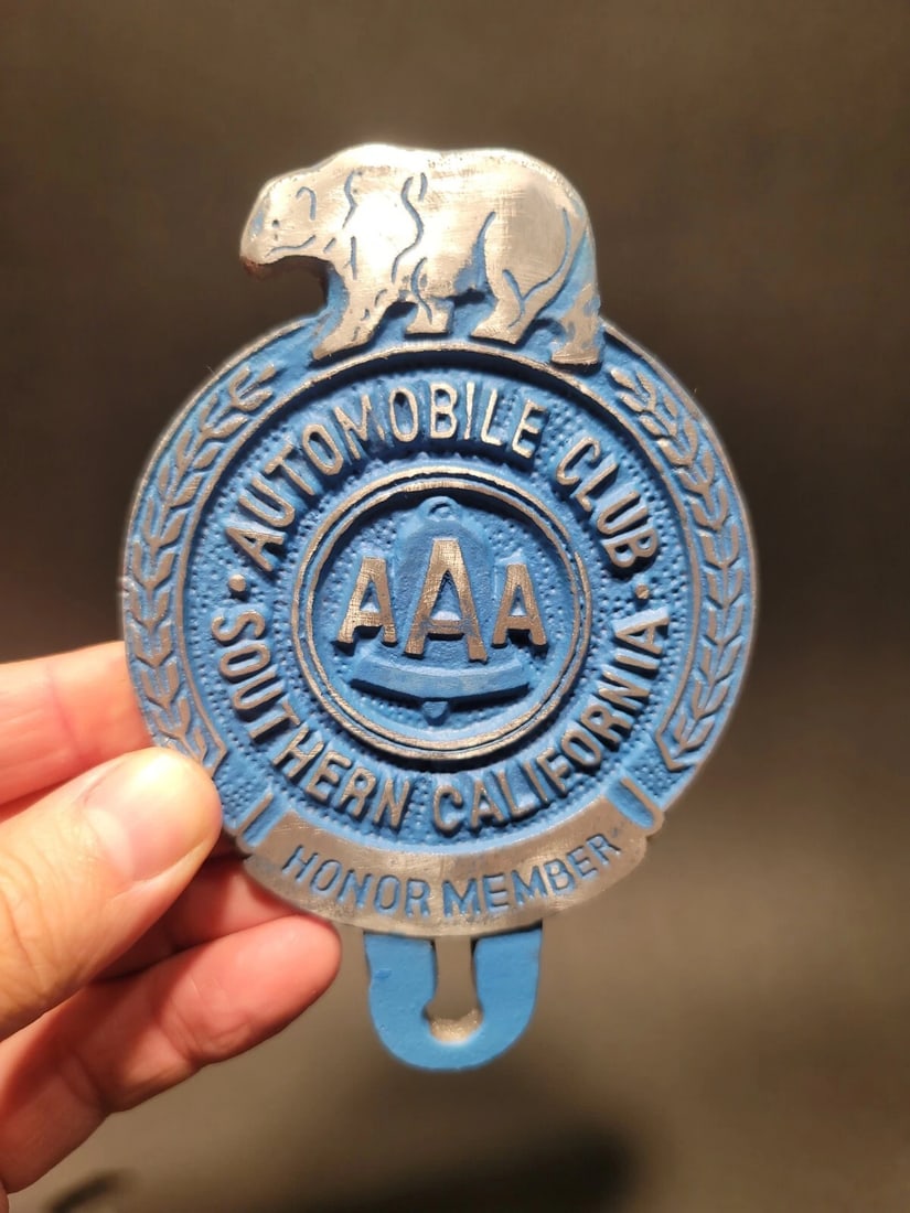 Aluminum AAA Car License Plate Fob Topper - 2