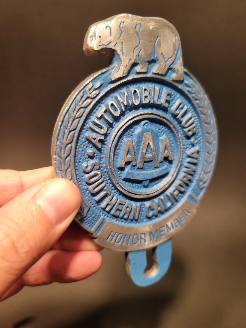 Aluminum AAA Car License Plate Fob Topper - 6