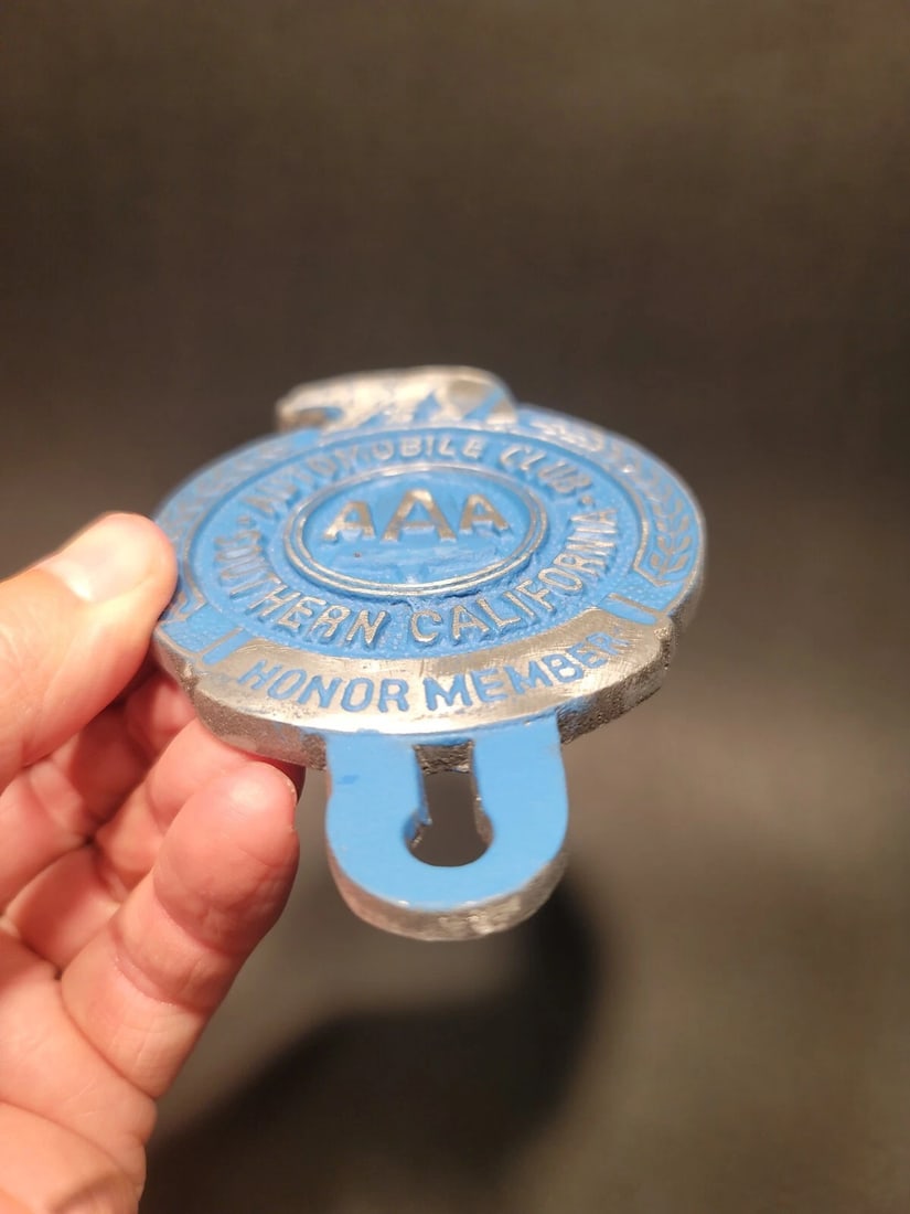 Aluminum AAA Car License Plate Fob Topper - 8