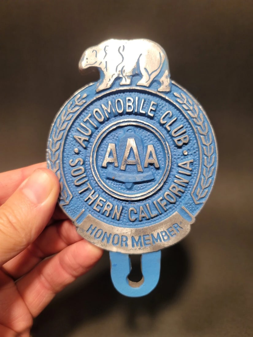 Aluminum AAA Car License Plate Fob Topper - 9