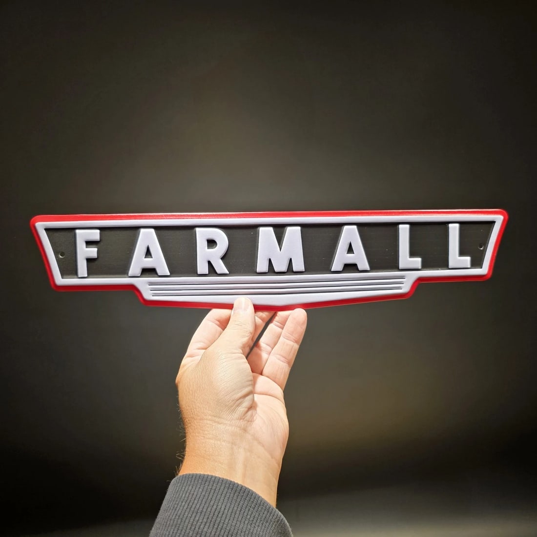 Metal Farmall Tractor Emblem Sign International Harvester Badge - 8
